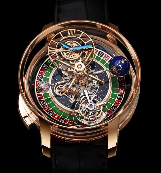 Review Jacob & Co Astronomia Casino Green Roulette AT160.40.AB.UA.ABALA Replica watch